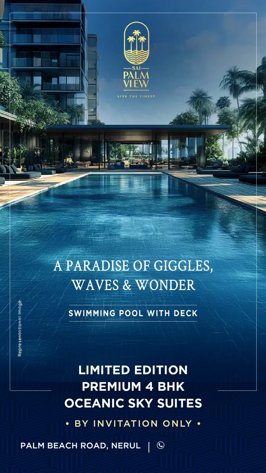Sai Palm View Nerul Swimming Pool View